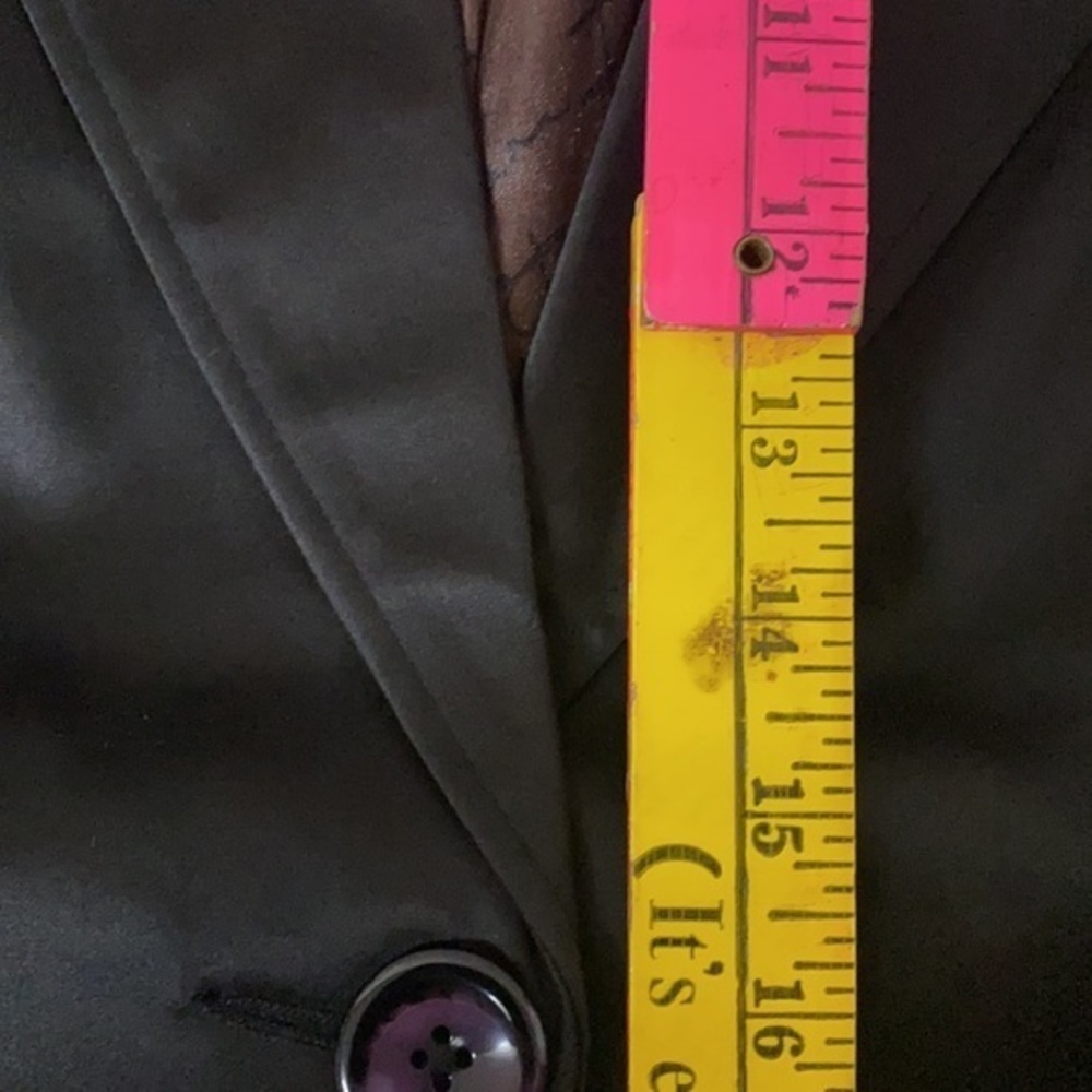 Marc Bouwer Black Short waist Women’s jacket 58/39/3 cotton/acetate/spandex W21 - Picture 14 of 16